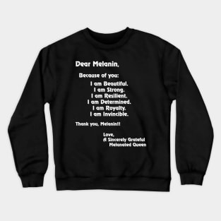 A Love Letter to Melanin Crewneck Sweatshirt